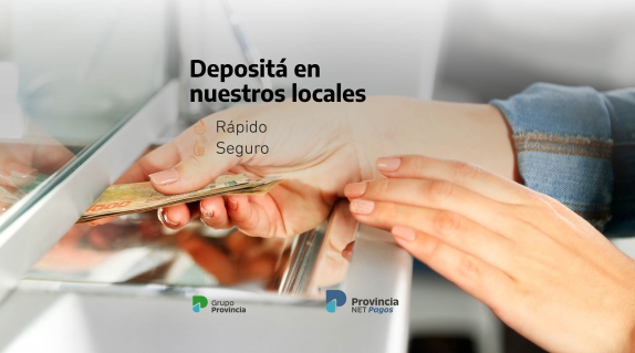 ¿NECESITÁS DEPOSITAR EFECTIVO?